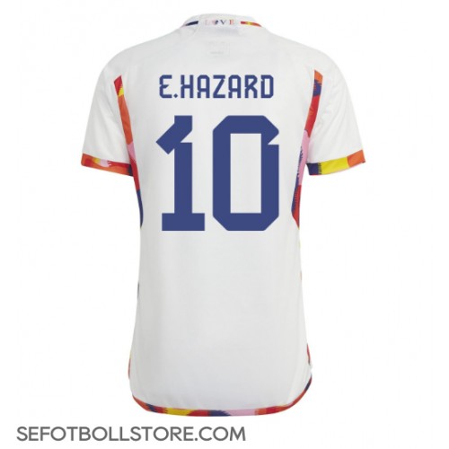 Belgien Eden Hazard #10 Replika Bortatröja VM 2022 Kortärmad